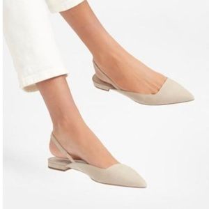 Everlane The Editor Slingback Italian Leather Flats